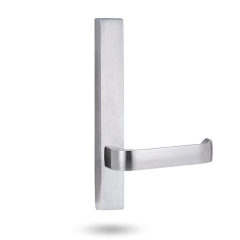 EXT SQ END PLATE - LEVER 131 ONLY SATIN CHROME