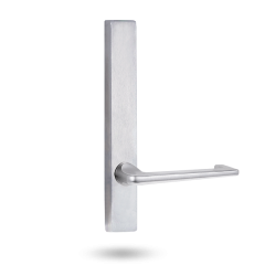 EXT SQ END PLATE - LEVER 132 ONLY SATIN CHROME