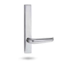 EXT SQ END PLATE - LEVER 180 ONLY SATIN CHROME