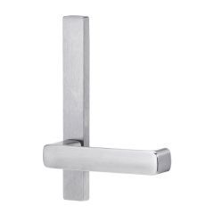 EXT SQ END PLATE - LEVER 76 ONLY SATIN CHROME