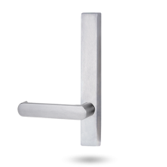 EXT SQ END PLATE - FIXED LEVER 166 ONLY SATIN CHROME