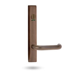 EXT SQ END PLATE - PRIVACY INDICATING EMERGENCY TURN AND LEVER 70 ARCHITECTURAL BRONZE
