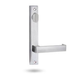 INT SQ END PLATE - STD OVAL TURN AND LEVER 111 SATIN CHROME