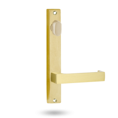 INT SQ END PLATE - STD OVAL TURN AND LEVER 112 AGED BRASS