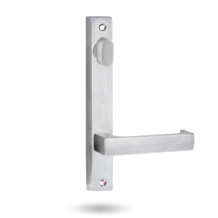 INT SQ END PLATE - STD OVAL TURN AND LEVER 112 SATIN CHROME