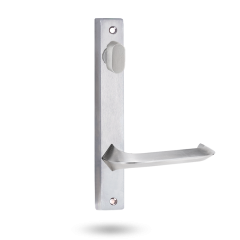 INT SQ END PLATE - STD OVAL TURN AND LEVER 116 SATIN CHROME