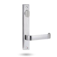 INT SQ END PLATE - STD OVAL TURN AND LEVER 131 SATIN CHROME