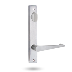 INT SQ END PLATE - STD OVAL TURN AND LEVER 133 SATIN CHROME