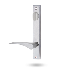 INT SQ END PLATE - STD OVAL TURN AND LEVER 153 SATIN CHROME