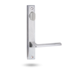INT SQ END PLATE - STD OVAL TURN AND LEVER 178 SATIN CHROME