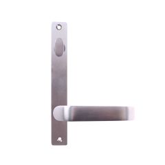 INT SQ END PLATE - STD OVAL TURN AND LEVER 74 SATIN CHROME