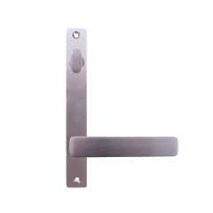INT SQ END PLATE - STD OVAL TURN AND LEVER 76 SATIN CHROME