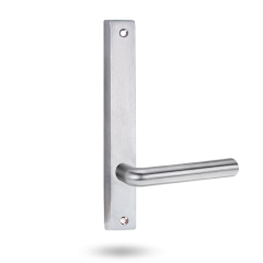 INT SQ END PLATE - LEVER 104 ONLY SATIN CHROME