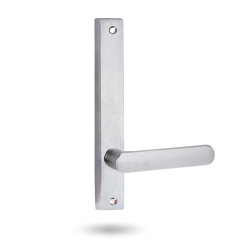INT SQ END PLATE - LEVER 106 ONLY SATIN CHROME