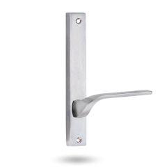 INT SQ END PLATE - LEVER 122 ONLY SATIN CHROME