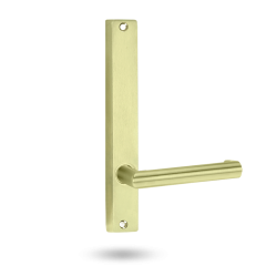 INT SQ END PLATE - LEVER 155 ONLY SATIN BRASS