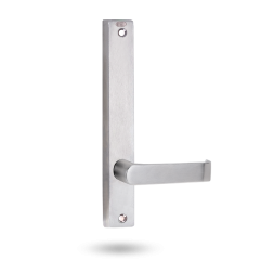 INT SQ END PLATE - LED LENS INDICATOR AND LEVER 59 SATIN CHROME
