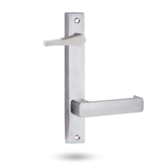 INT SQ END PLATE - ACCESSIBLE TURN AND LEVER 76 SATIN CHROME