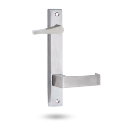 INT SQ END PLATE - ACCESSIBLE TURN AND LEVER 90 SATIN CHROME