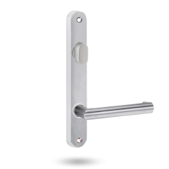 INT RND END PLATE - STD OVAL TURN AND LEVER 155 SATIN CHROME