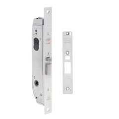 5782EL 12-24VDC ELECTRIC MORTICE PRIMARY LOCK BOTH FACE PLATES 30MM BACKSET STAINLESS STEEL