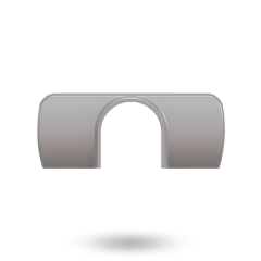 ARIA HELIXSEAL FASTENER COVER SATIN CHROME