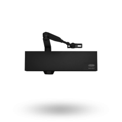 DOOR CLOSER SIZE 2-6 STD ARM BACKCHECK - CLIP ON COVER BLACK