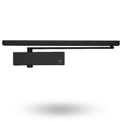 DOOR CLOSER SIZE 2-4 SLIDE RAIL BACKCHECK - CLIP ON COVER BLACK