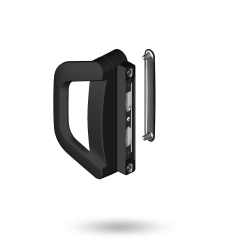 ALBANY ENDEAVOUR D HNDL WITH COVER PLATE - BI-PARTING BLACK