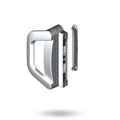 ALBANY ENDEAVOUR D HNDL WITH COVER PLATE - BI-PARTING SATIN CHROME