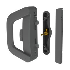 ALBANY ENDEAVOUR D HNDL WITH SLIM PULL - SNIB WITH EXT 5PIN CYL BLACK