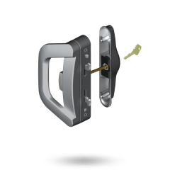 ALBANY ENDEAVOUR D HNDL WITH SLIM PULL - SNIB WITH EXT 5PIN CYL