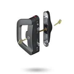 ALBANY ENDEAVOUR D HDL WITH SLIM PULL - SNIB WITH 5PIN DEADLOCK DBL CYL