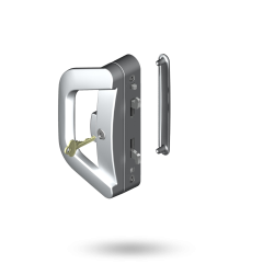 ALBANY ENDEAVOUR D HDL WITH COVER PLATE - SNIB WITH INT 5PIN CYL SATIN CHROME