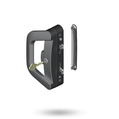 ALBANY ENDEAVOUR D HDL WITH COVER PLATE - SNIB WITH INT 5PIN CYL