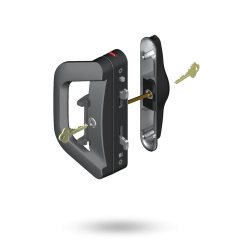 ALBANY ENDEAVOUR D HDL WITH SLIM PULL - DISABILITY SNIB WITH 5PIN DEADLOCK DBL CYL