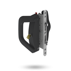ALBANY ENDEAVOUR SBML D HDL WITH SLIM PULL - DEADLOCKING INT CYL BLACK
