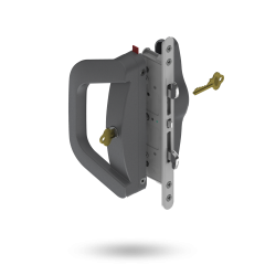 ALBANY ENDEAVOUR SBML D HDL WITH SLIM PULL - DEADLOCKING DBL CYL