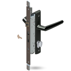 ARIA INDURO EUROGROOVE HINGED DOOR 40BS 4PT ST CT 33/48 - NO TIPS BLACK