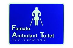 BRAILLE SIGNAGE - FEMALE AMBULANT