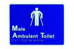 BRAILLE SIGNAGE - MALE AMBULANT