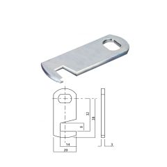 LOCKWOOD CAM LOCK CAM 38MM HOOK HORIZONTAL LOCKING