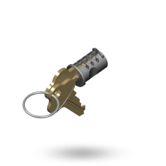 C4 WAFER CYLINDER WITH 2 KEYS