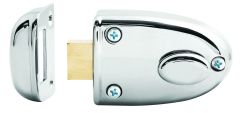 RIMLOCK STREAMLATCH D/BOLT - NO CYLINDER SATIN CHROME PEARL