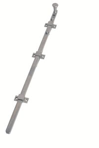 VISABLE FIX PANIC BOLT 450MM SATIN CHROME