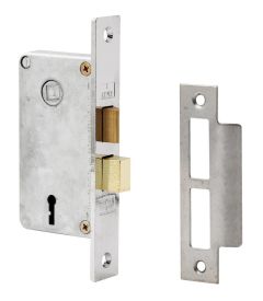 NARROW MORTICE LOCK 30MM BRIGHT CHROME