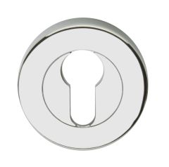 VELOCITY 55MM ROUND EUROPEAN CYLINDER ESCUTCHEON SC SATIN CHROME