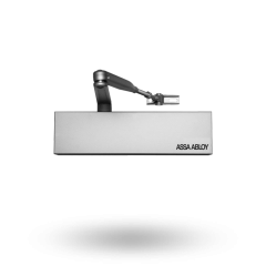 DOOR CLOSER SIZE 1-4 STD ARM BACKCHECK DELAYED ACTION SILVER