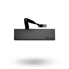 DOOR CLOSER SIZE 2-6 STD ARM BACKCHECK DELAYED ACTION BLACK