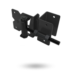 DD TECH STAINLESS STEEL HINGE - REGULAR SELF CLOSE ADJ TENSION STD TO 51MM WRAP AROUND BLACK